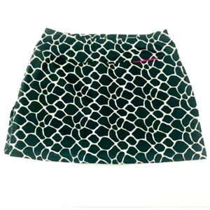 JoFit Activewear Dark Green Giraffe Printed Golf Tennis Skirt Skort Sz S